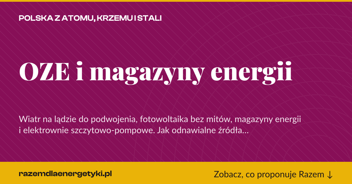 Karta social do udostępnienia: OZE i magazyny energii