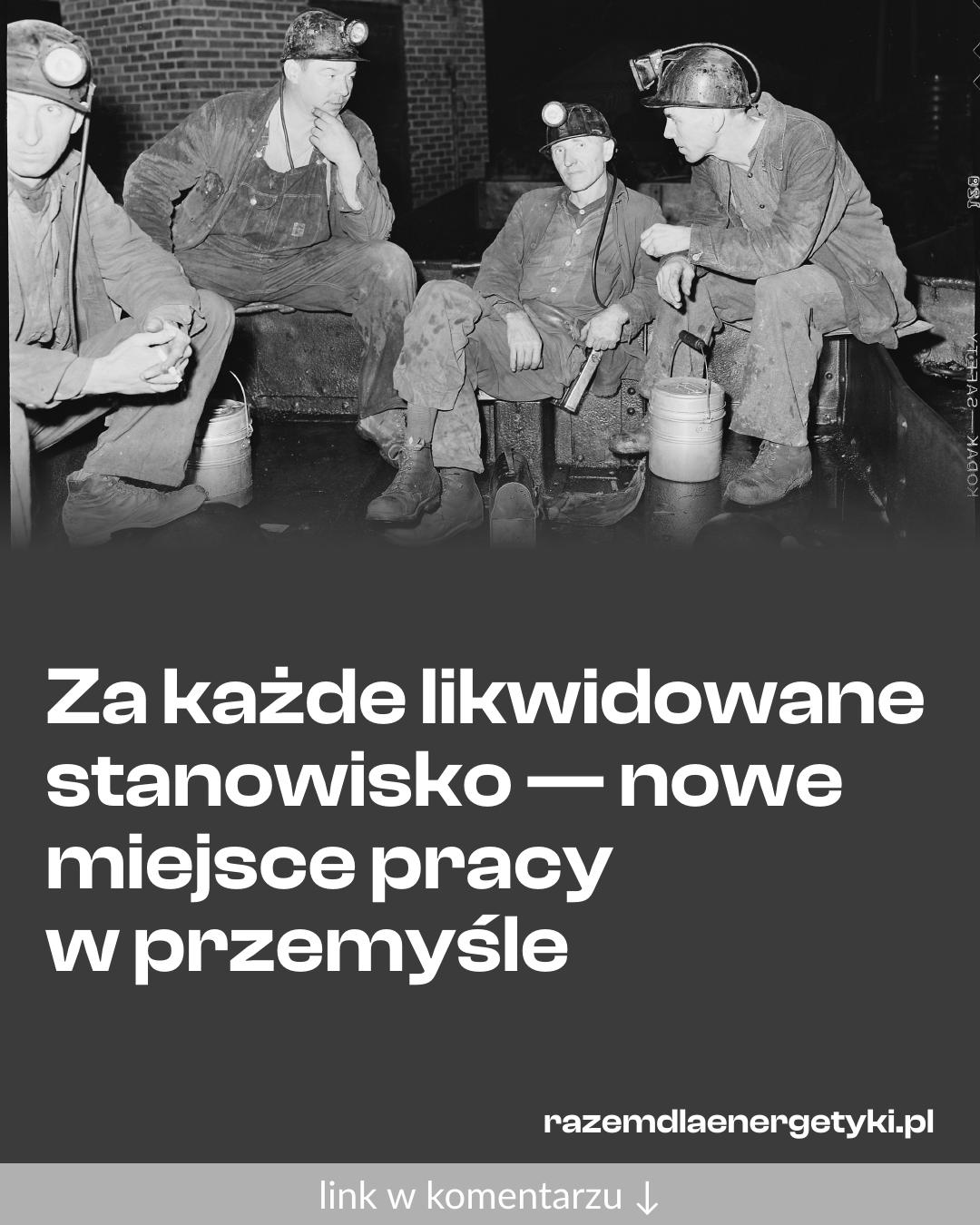 Grafika do udostępnienia: Za każde likwidowane stanowisko — nowe miejsce pracy w przemyśle